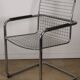 Pair of vintage chrome metal armchairs, 1970