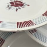 Set of 10 L'Amandinoise soup plates