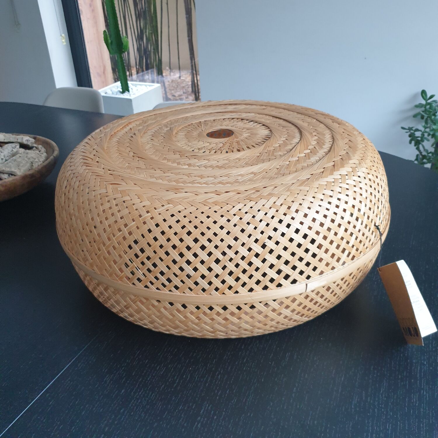 Bamboo ceiling light