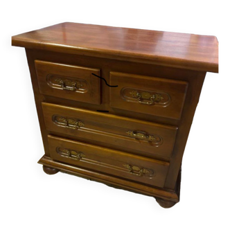 4 drawer chest of drawers perfect condition solid wood Art Deco