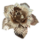 Applique fleur en métal doré