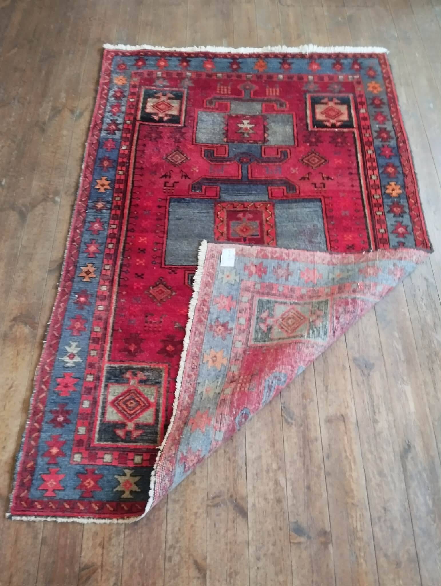 Handmade Persian Hamadan rug 199x135cm