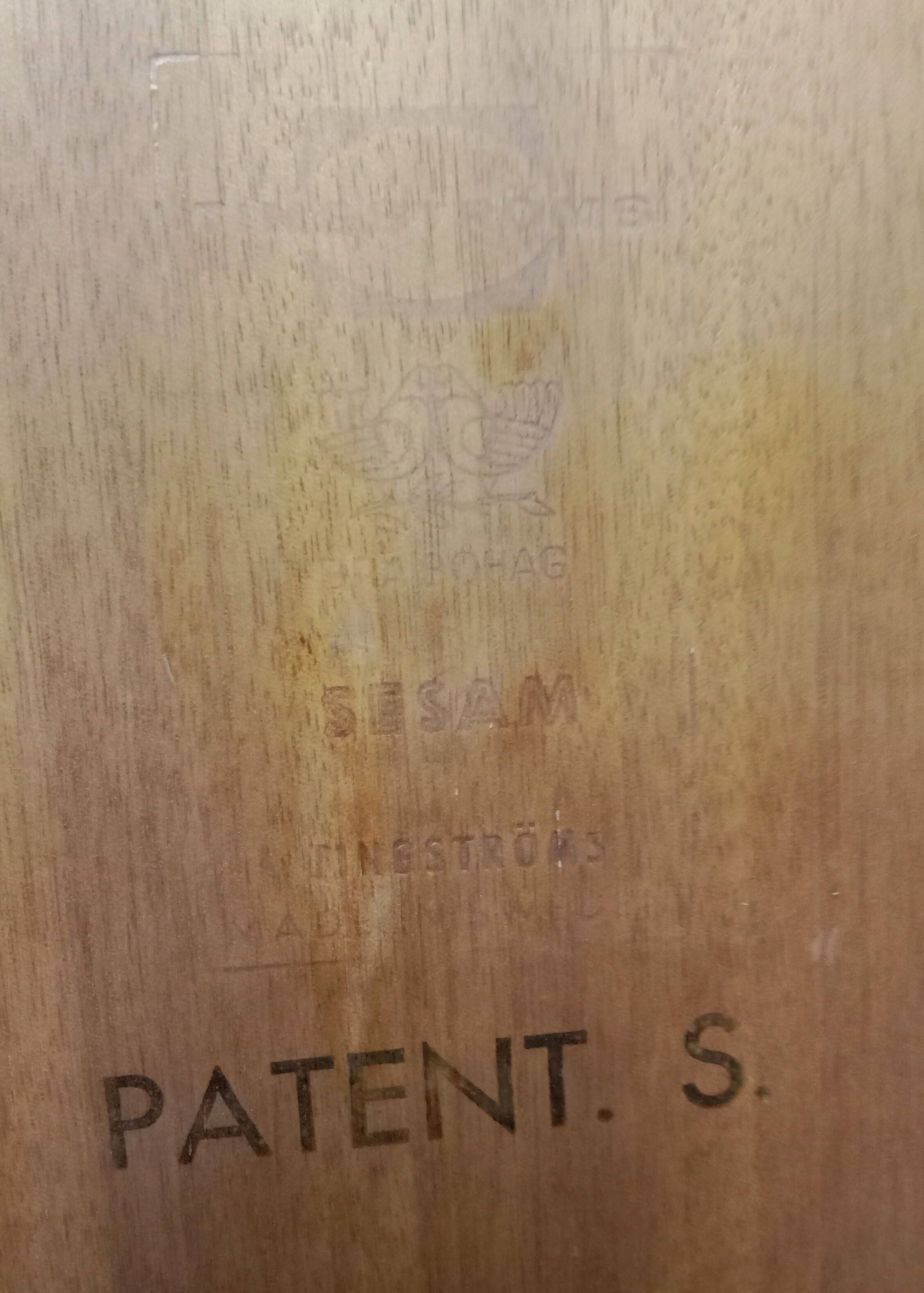 Coffee table with modular system by Folke Ohlsson