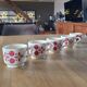 5 antique coffee cups