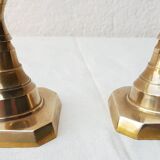 Brass candlestick duo