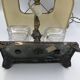Lamp with bronze steel