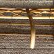 1960s rattan wall hook shelf