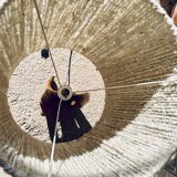 Artisanal brutalist lamp 70's