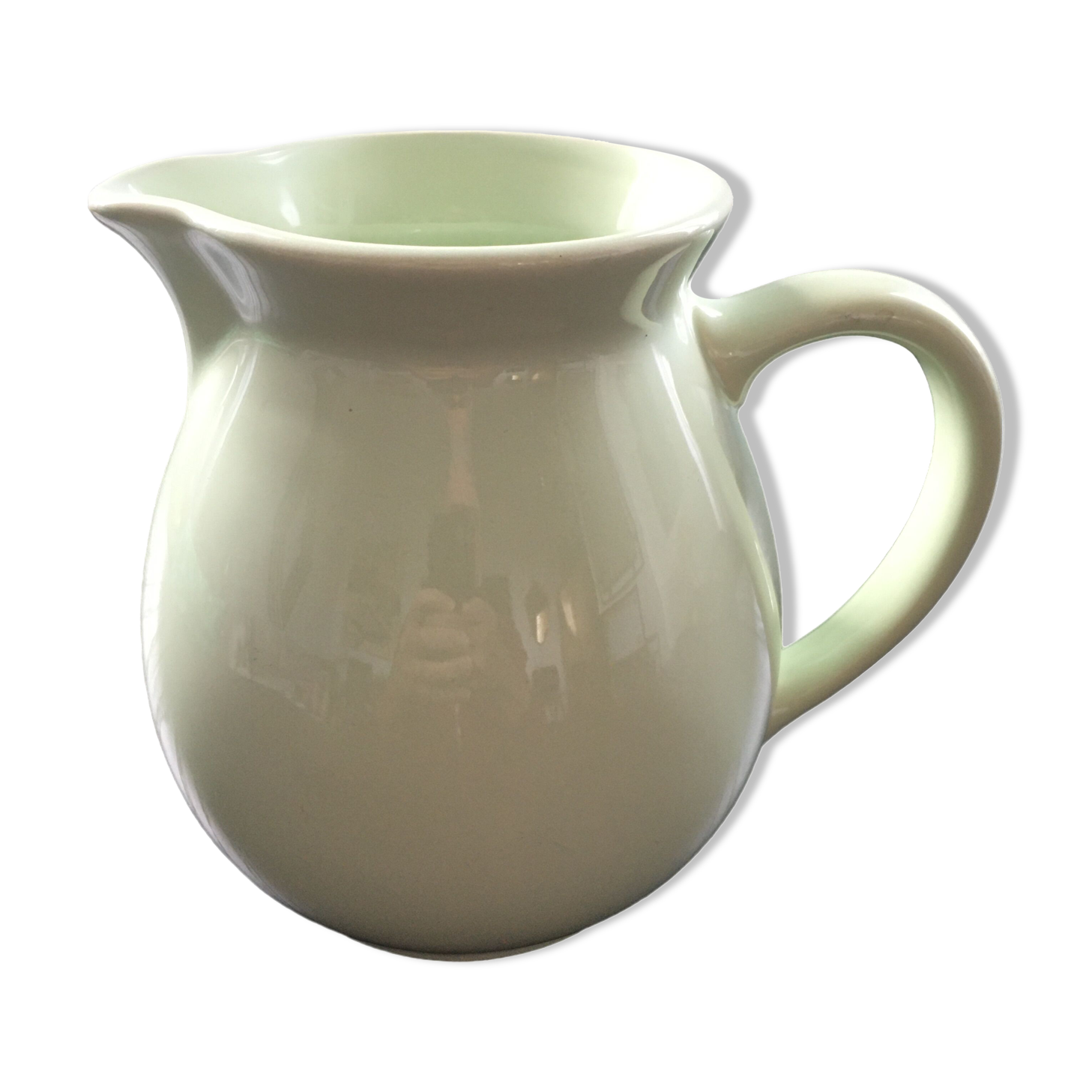 Almond green pitcher