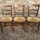 3 mulched chairs
