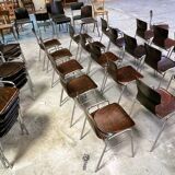 Set of 30 chairs Obo Eromes wenge 70s