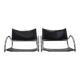 1970s Set of Four Chrome and Leather Tubular Chairs, Czechoslovakia