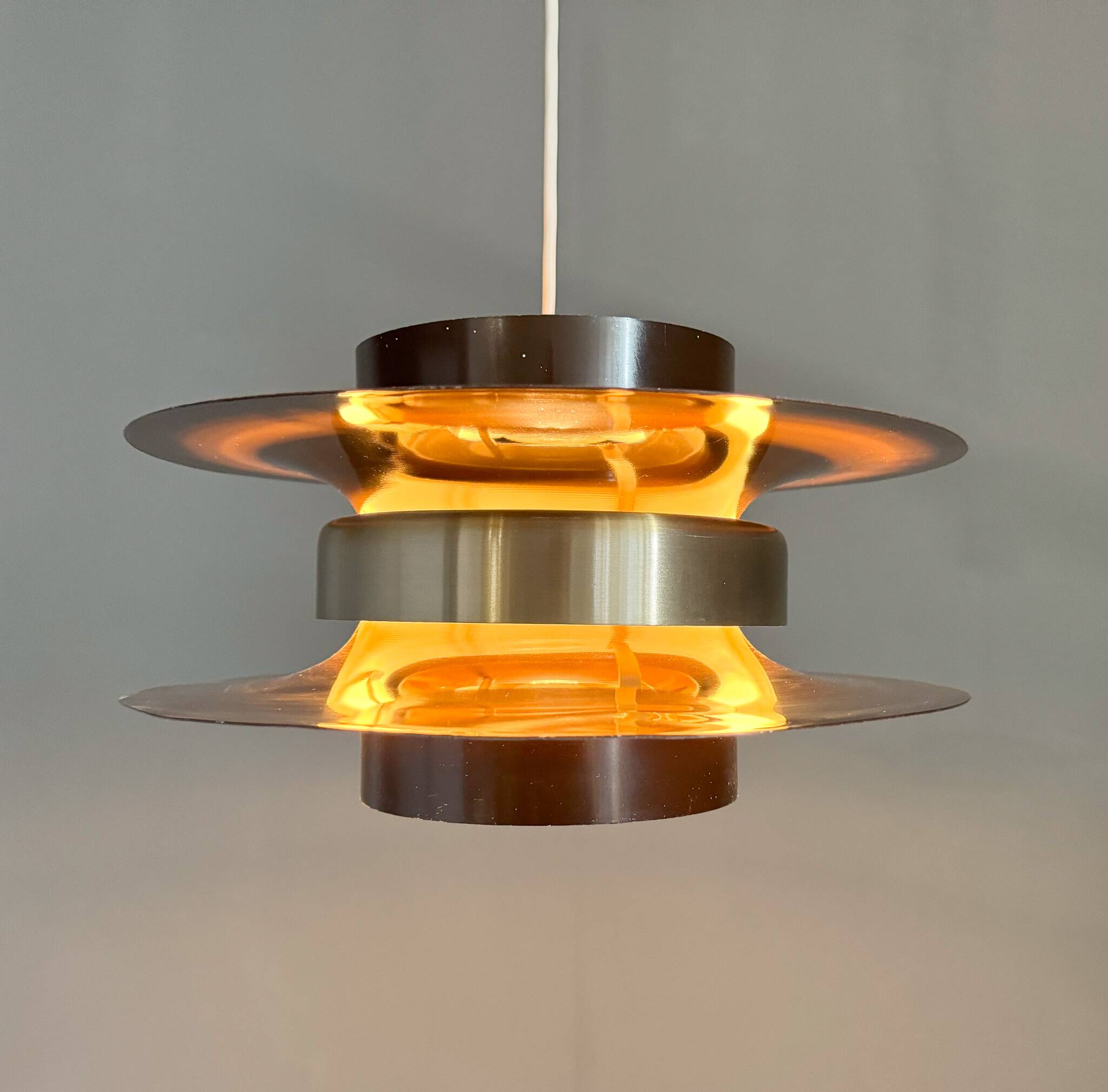 1970s Metal Space Age Pendant Light, Germany