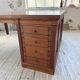 Double-sided walnut counter desk 1900