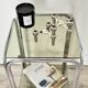 Antique vintage smoked glass side table / end table