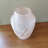 Art deco vase decorated with roosters