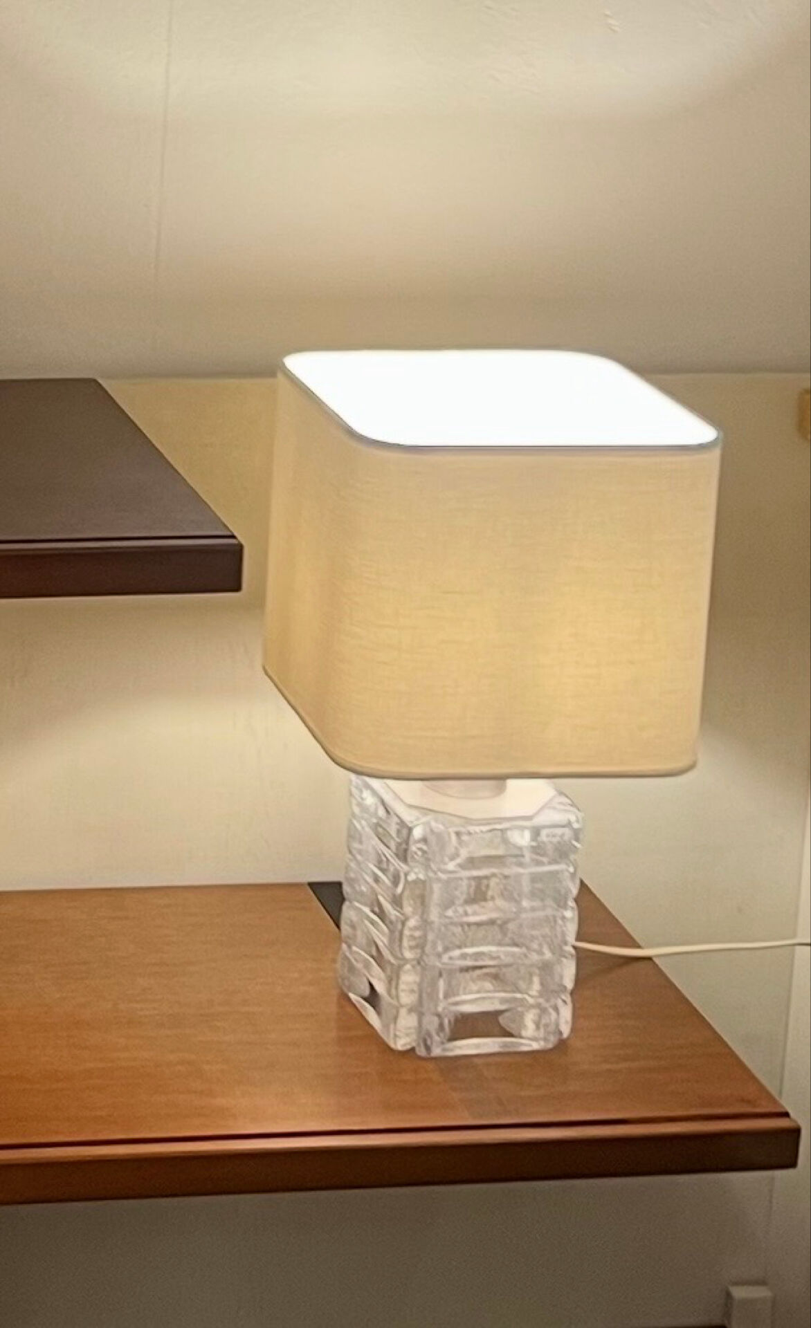 Murano glass table lamp by Poliarte, Italy, 1960s (2 available)