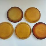 Arcoroc Sierra amber skullcap plates
