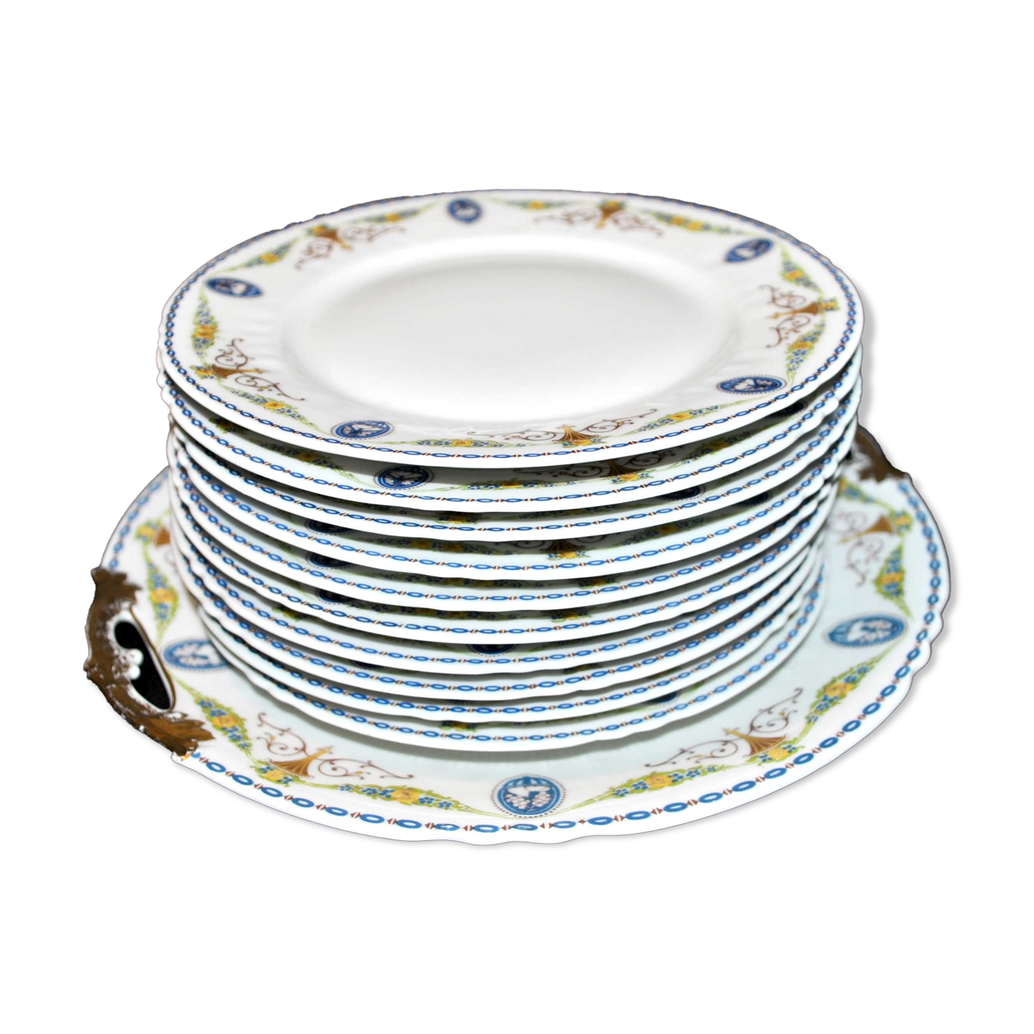 Limoges porcelain dessert service