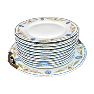 service à dessert en - porcelaine