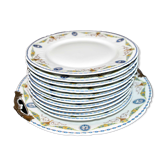 Service à dessert en porcelaine de limoges