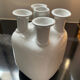 Vintage soliflore vase in glazed ceramic