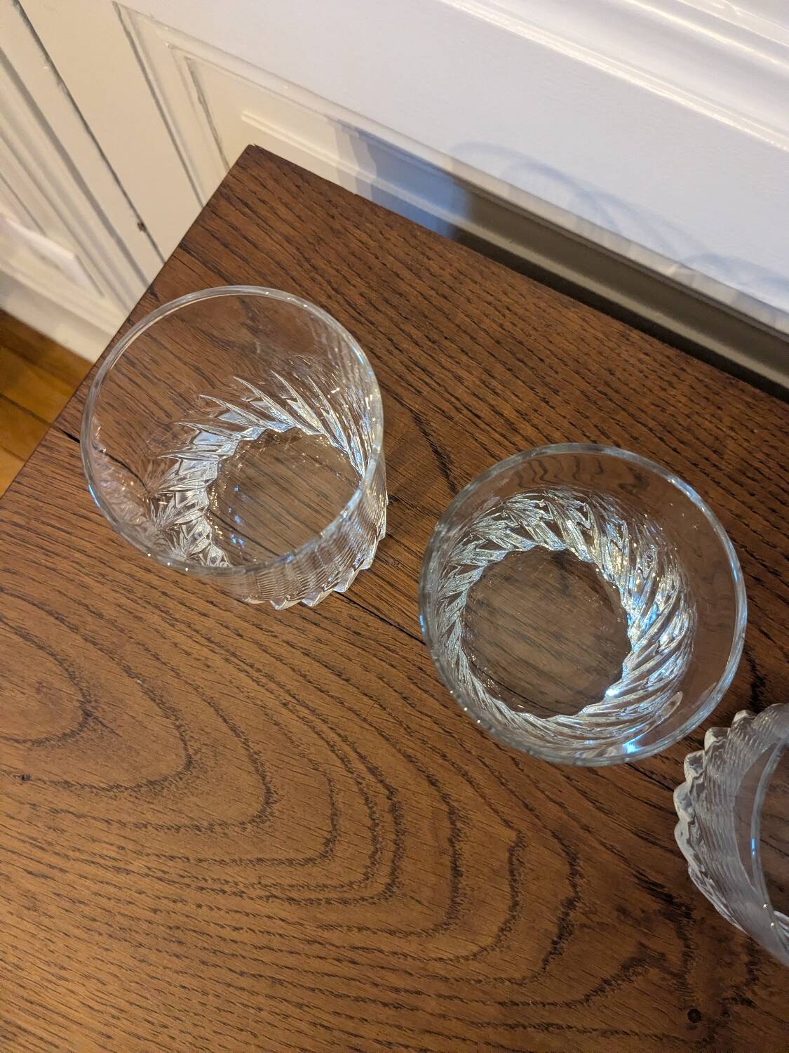 3 whisky glasses