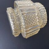 Globe verre travaillé ambré (Années 50)