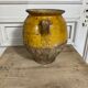 Confit pot in yellow glazed terracotta late 19th century