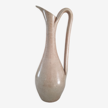 Vintage pitcher in light brown sandstone speckled