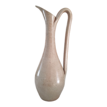 Vintage pitcher in light brown sandstone speckled