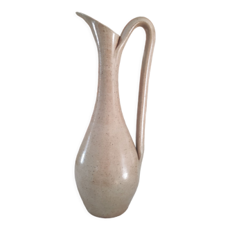 Vintage pitcher in light brown sandstone speckled