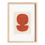 Painting on paper - abstract painting - Zoé signed Eawy