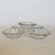 Set of 5 beaded glass bowls