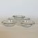 Set of 5 beaded glass bowls
