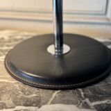 Desk Lamp By Anders Pehrson For Ateljé Lyktan Circa 1960, Leather, Chrome And Metal