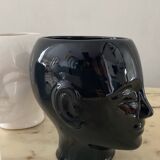 Series of 4 vintage ceramic head vases from the 70s and 80s
