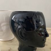 Series of 4 vintage ceramic head vases from the 70s and 80s