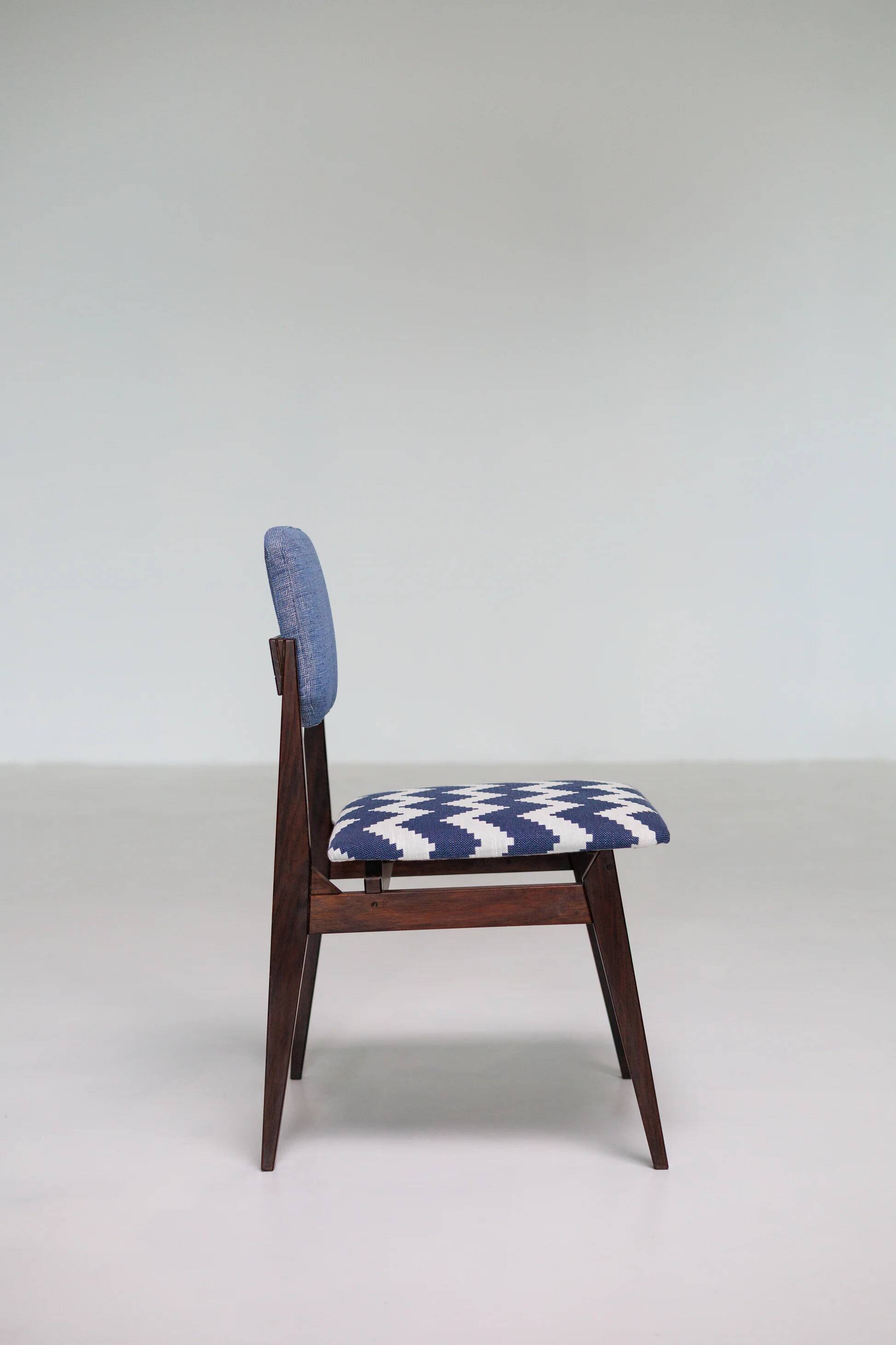 Set of six Italian mid-century dining chairs, 1960s