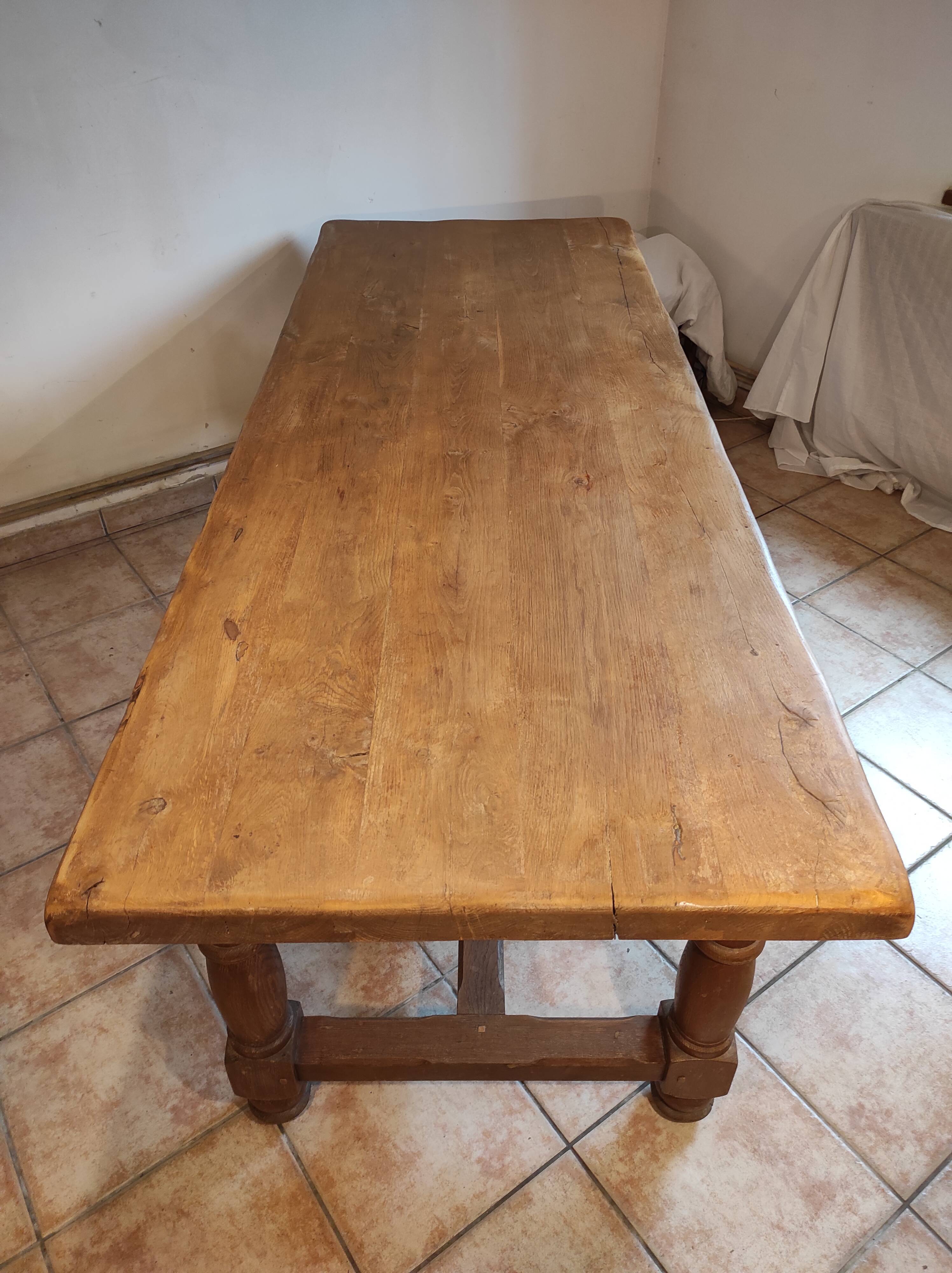 Oak farmhouse table
