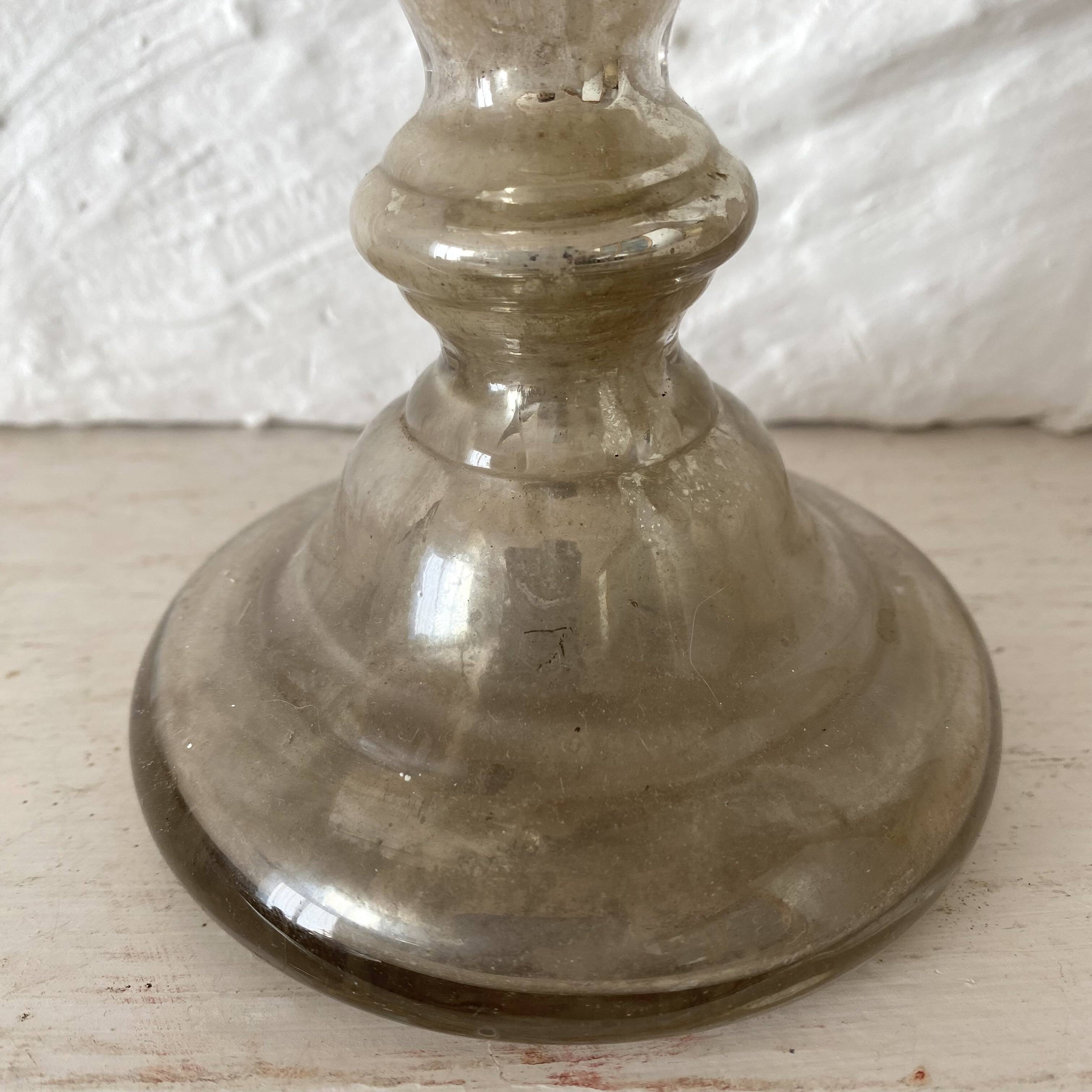 Antique mercury candlestick, 19th-century candlestick.