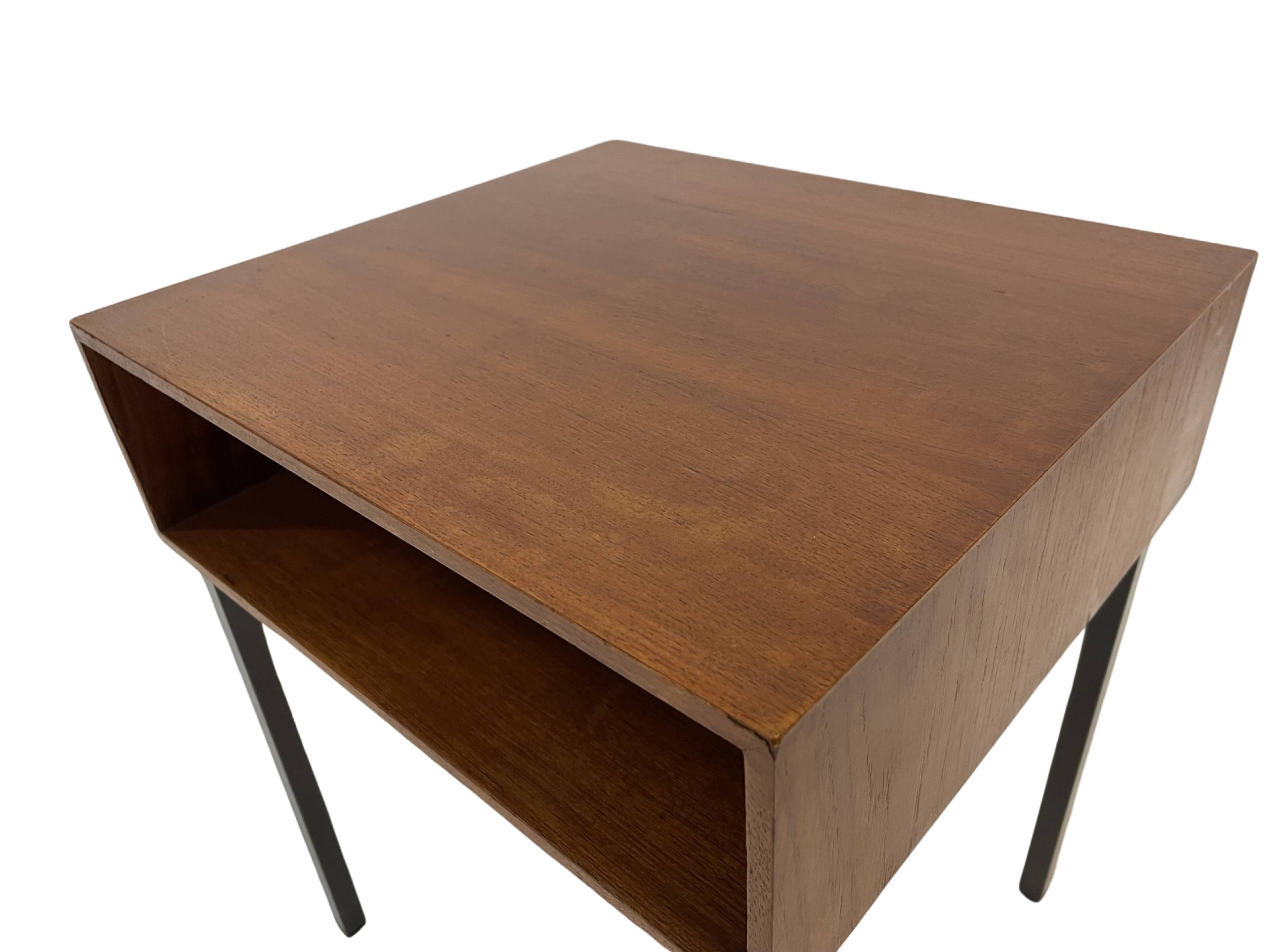 Vintage Pastoe bedside table side table 1960s teak veneer