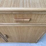 Vintage rattan sideboard
