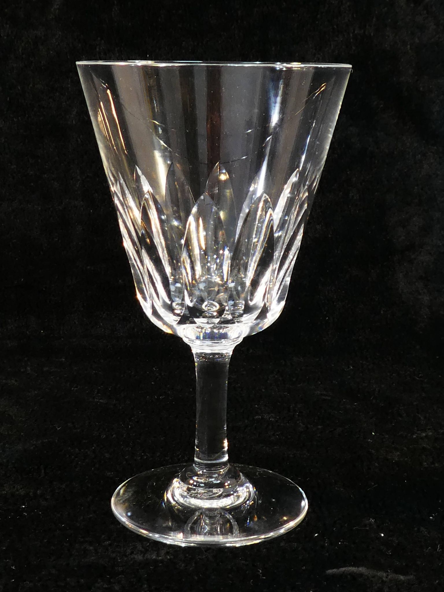 10 white wine glasses in baccarat crystal model cote d'azur