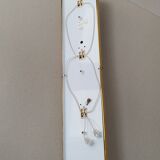 Vintage wall lamp 1970 plexiglass & brass