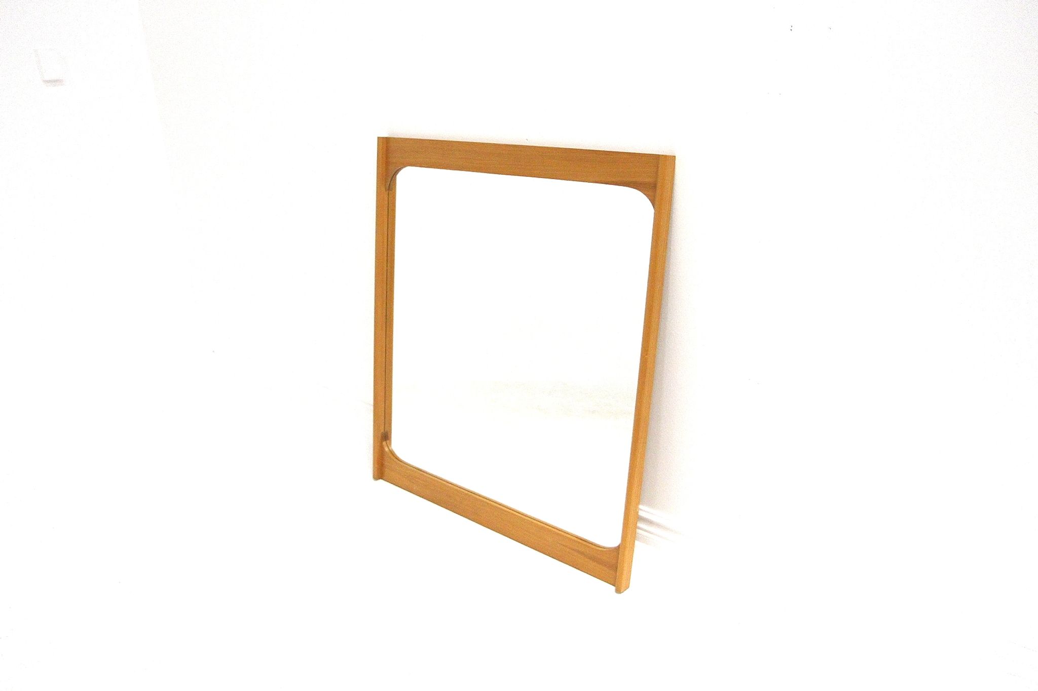 Scandinavian oak mirror, Sweden, 1960, 101cm x 90cm