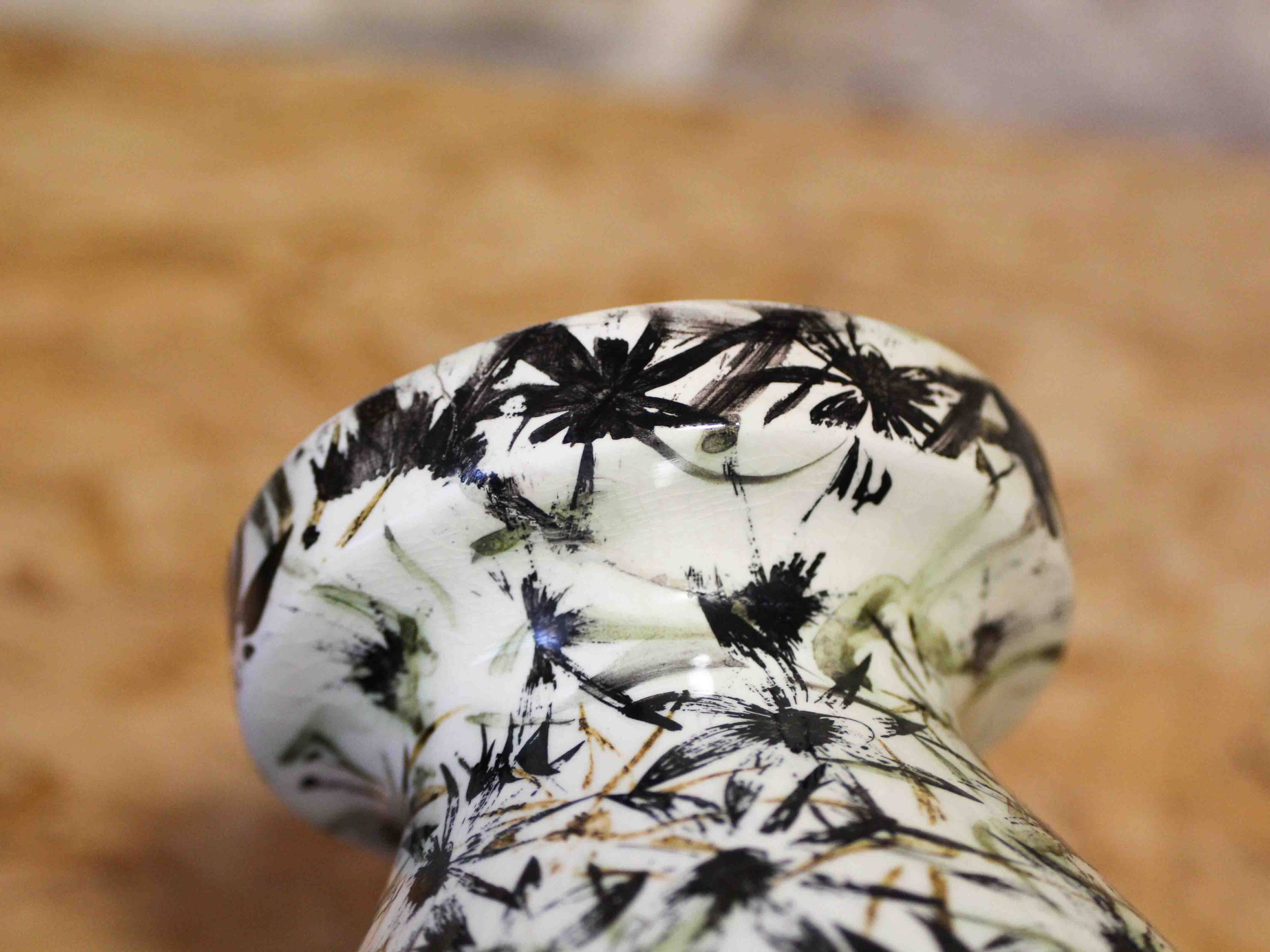 Pair of earthenware vases HBCM Montereau