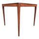 Vintage square teak table, antique Scandinavian style furniture