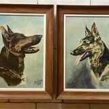 oil on canvas - Pair forming a pendant signed J. Richard