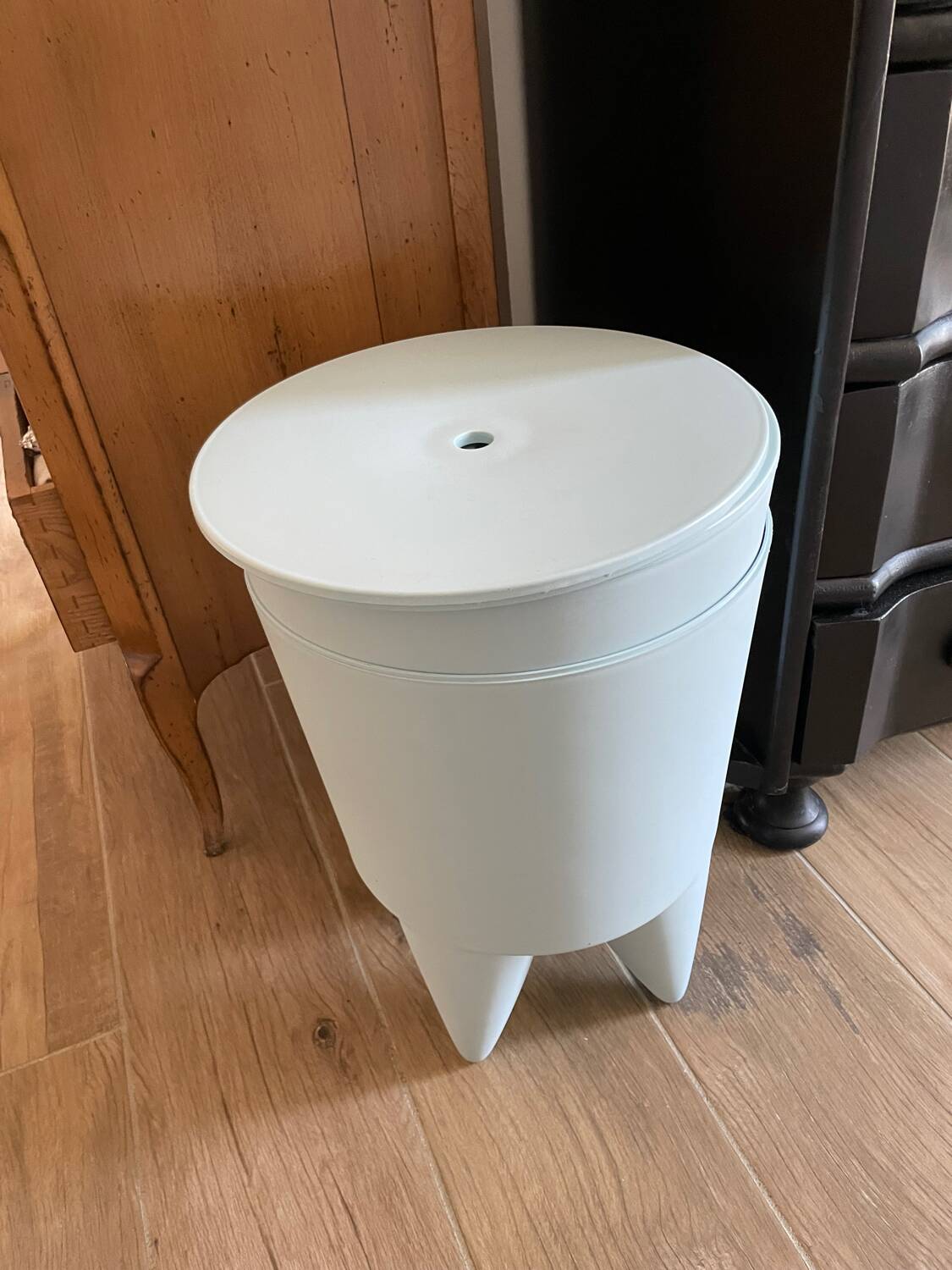 Pair of BUBU XO Stark stools in sky blue